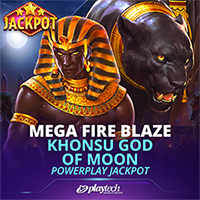 Mega Fire Blaze: Khonsu God of Moon PowerPlay Jackpot